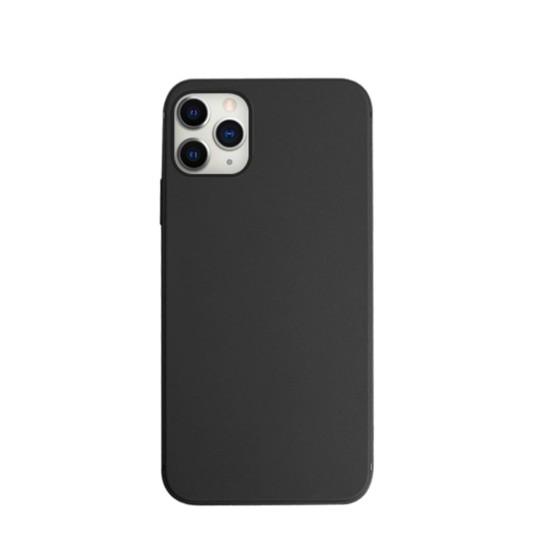 NXE Matte TPU Mobile Phone Protective Back Case priekš Apple iPhone 12 Pro Max - Melns - matēts silikona aizmugures apvalks / bampers-vāciņš