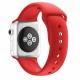 Dual Color Silicone Watch Band для Apple Watch 42 / 44 / 45 mm / Ultra 49 mm - Красный - силиконовый ремешок для часов с двумя застёжками