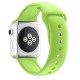 Dual Pin Buckle Silicone Watch Strap priekš Apple Watch 42 / 44 / 45 mm / Ultra 49 mm - Zaļš - silikona siksniņa priekš pulksteņiem ar divām saspraudēm