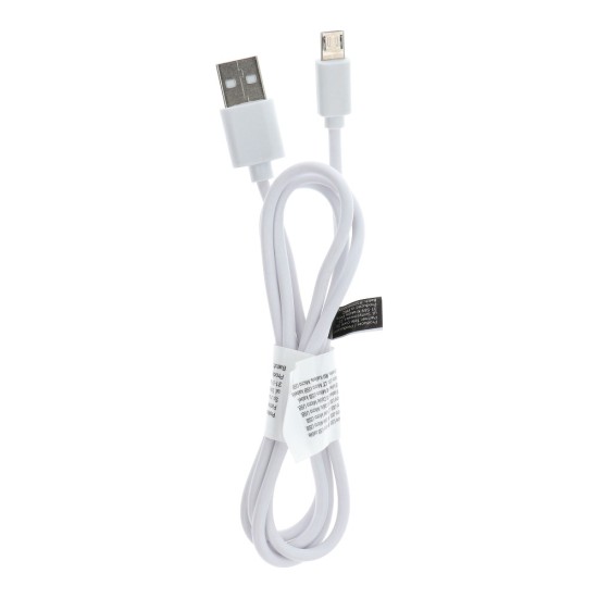 (8mm) Extra Long Tip 1M USB to Micro USB cable priekš Blackberry, CAT, Ulefone - Balts - microUSB lādēšanas un datu kabelis / vads ar pagarinātu uzgali