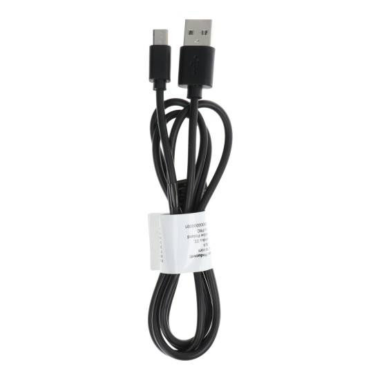 (8mm) Extra Long Tip 1M USB to Micro USB cable priekš Blackberry, CAT, Ulefone - Melns - microUSB lādēšanas un datu kabelis / vads ar pagarinātu uzgali