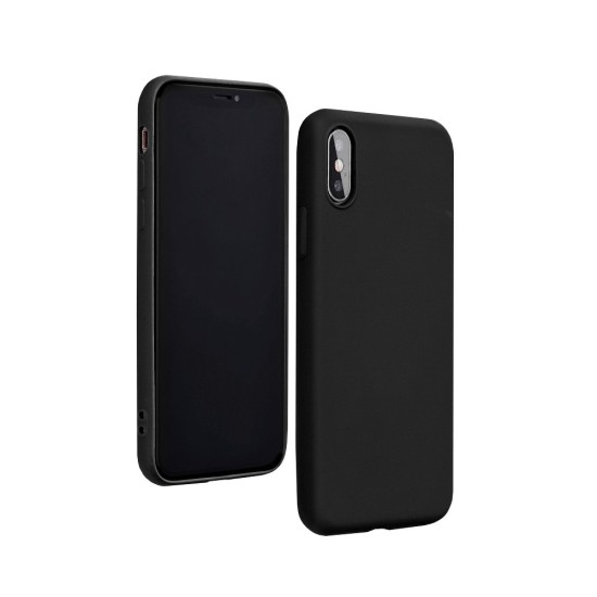 Forcell Silicone Lite Back Case priekš Xiaomi Redmi 9A - Melns - matēts silikona aizmugures apvalks / bampers-vāciņš