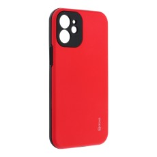 RoarKorea Rico Armor Back Case priekš Apple iPhone 12 mini - Sarkans - triecienizturīgs silikona aizmugures apvalks / bampers-vāciņš