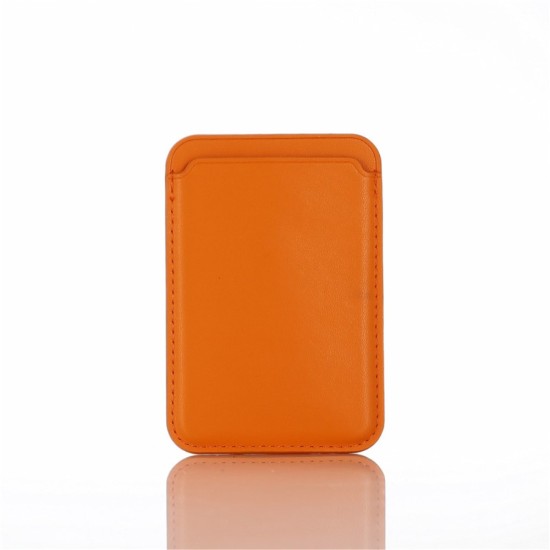 Universal PU Leather Card Holder - Oranžs - universāls mākslīgās ādas kredītkaršu turētājs