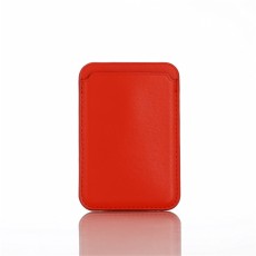 Universal PU Leather Card Holder - Sarkans - universāls mākslīgās ādas kredītkaršu turētājs