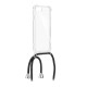 Forcell Cord Case для Apple iPhone 12 mini - Чёрный шнурок - прозрачный противоударная силиконовая накладка / бампер с верёвкой-шнурком