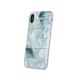 Geometric Marmur Back Case для Apple iPhone 12 / 12 Pro - Зелёный - силиконовая накладка / бампер-крышка