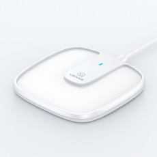 Usams (US-CD153) Magnet 15W Fast Wireless Qi Charger QC 3.0 - Balts - magnētisks bezvadu lādētājs / paliktnis 