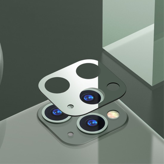 Usams Camera Lens Tempered Glass protector priekš Apple iPhone 11 Pro Max - Zaļš - Aizmugurējās kameras aizsargstikls
