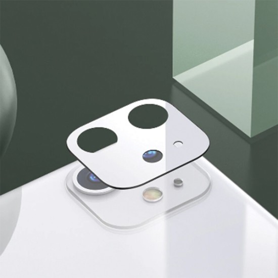 Usams Camera Lens Tempered Glass protector priekš Apple iPhone 11 - Balts - Aizmugurējās kameras aizsargstikls