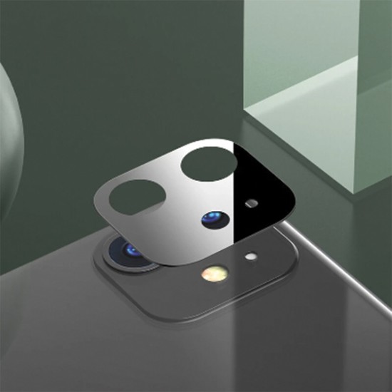 Usams Camera Lens Tempered Glass protector priekš Apple iPhone 11 - Melns - Aizmugurējās kameras aizsargstikls
