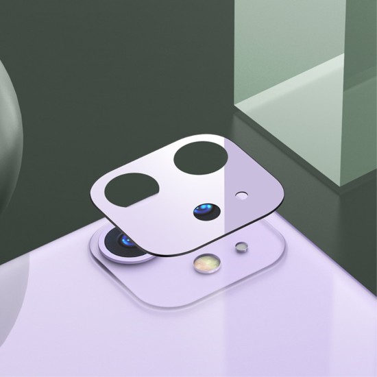Usams Camera Lens Tempered Glass protector priekš Apple iPhone 11 - Violets - Aizmugurējās kameras aizsargstikls