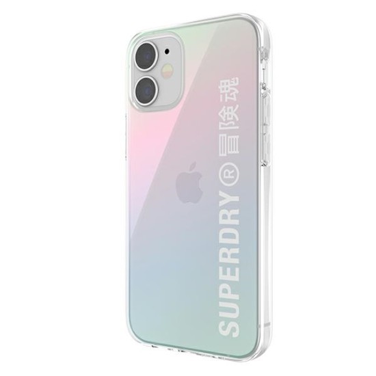 SuperDry Gradient series Clear Back Case priekš Apple iPhone 12 mini - Krāsains - plastikas aizmugures apvalks / bampers-vāciņš