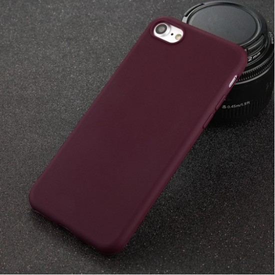Matt TPU Back Case для Samsung Galaxy S21 Plus G996 - Бордовый - матовая силиконовая накладка / бампер-крышка