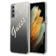 Guess Glitter Gradient series Back Case GUHCS21SPCUGLSBK priekš Samsung Galaxy S21 G991 - Melns - silikona-plastikāta aizmugures apvalks / bampers-vāciņš