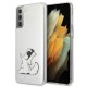 Karl Lagerfeld Choupette Fun series Back Case KLHCS21MCFNRC priekš Samsung Galaxy S21 Plus G996 - Caurspīdīgs - silikona aizmugures apvalks / bampers-vāciņš