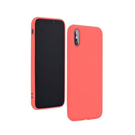 Forcell Silicone Lite Back Case priekš Apple iPhone 12 mini - Rozā - matēts silikona aizmugures apvalks / bampers-vāciņš