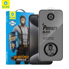 Mr. Monkey 5D Strong Privacy Anti-Peep Full Glue Tempered Glass protector priekš Apple iPhone 12 Pro Max - Melns - Ekrāna Aizsargstikls / Bruņota Stikla Aizsargplēve