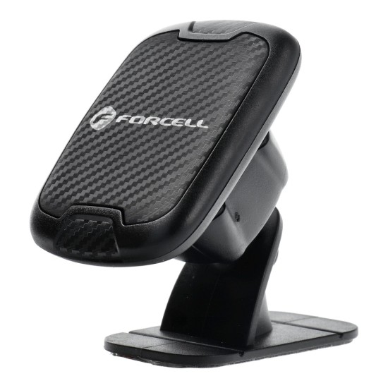 Forcell Carbon (H-CT322) Magnetic Phone Car Holder for Dashboard - Чёрный - Универсальное крепление на панель с магнитом