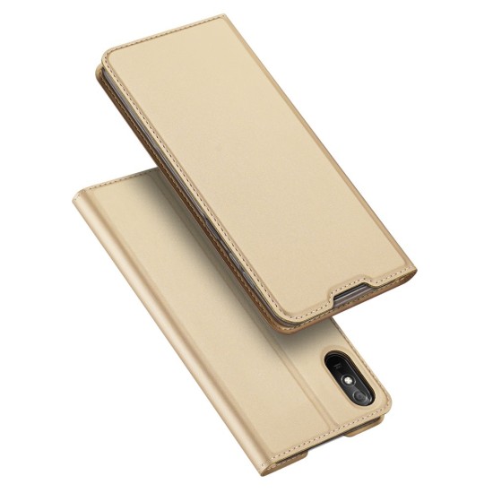 Dux Ducis Skin Pro series для Xiaomi Redmi 9A - Золотистый - чехол-книжка с магнитом и стендом / подставкой