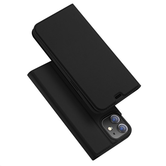 Dux Ducis Skin Pro series для Apple iPhone 12 / 12 Pro - Чёрный - чехол-книжка с магнитом и стендом / подставкой