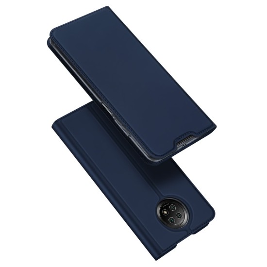 Dux Ducis Skin Pro series для Xiaomi Redmi Note 9T - Тёмно Синий - чехол-книжка с магнитом и стендом / подставкой (кожаный чехол-книжка, leather book wallet case cover stand)