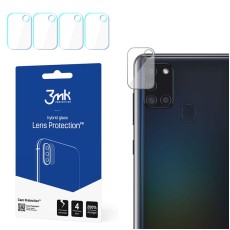 3MK Lens Protection (4 gab.) Hybrid Tempered Glass / Film camera protector priekš Samsung Galaxy A21s A217 - hibrīds aizmugurējās kameras aizsargstikls / aizsargplēve