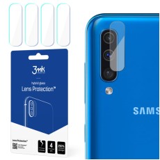 3MK Lens Protection (4 gab.) Hybrid Tempered Glass / Film camera protector priekš Samsung Galaxy A50 A505 / A30s A307 - hibrīds aizmugurējās kameras aizsargstikls / aizsargplēve