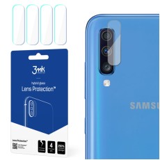 3MK Lens Protection (4 gab.) Hybrid Tempered Glass / Film camera protector priekš Samsung Galaxy A70 A705 - hibrīds aizmugurējās kameras aizsargstikls / aizsargplēve