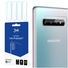 3MK Lens Protection (4 gab.) Hybrid Tempered Glass / Film camera protector priekš Samsung Galaxy S10 G973 - hibrīds aizmugurējās kameras aizsargstikls / aizsargplēve