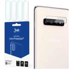 3MK Lens Protection (4 gab.) Hybrid Tempered Glass / Film camera protector priekš Samsung Galaxy S10 Plus G975 - hibrīds aizmugurējās kameras aizsargstikls / aizsargplēve