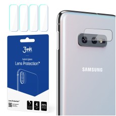 3MK Lens Protection (4 gab.) Hybrid Tempered Glass / Film camera protector priekš Samsung Galaxy S10e G970 - hibrīds aizmugurējās kameras aizsargstikls / aizsargplēve