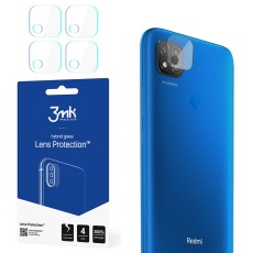 3MK Lens Protection (4 gab.) Hybrid Tempered Glass / Film camera protector priekš Xiaomi Redmi 9C - hibrīds aizmugurējās kameras aizsargstikls / aizsargplēve