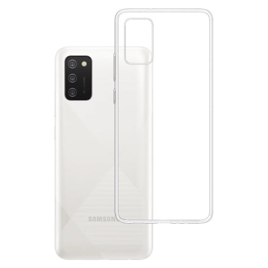 3MK Clear Case priekš Samsung Galaxy A02s A025G - Caurspīdīgs - silikona aizmugures apvalks / bampers-vāciņš