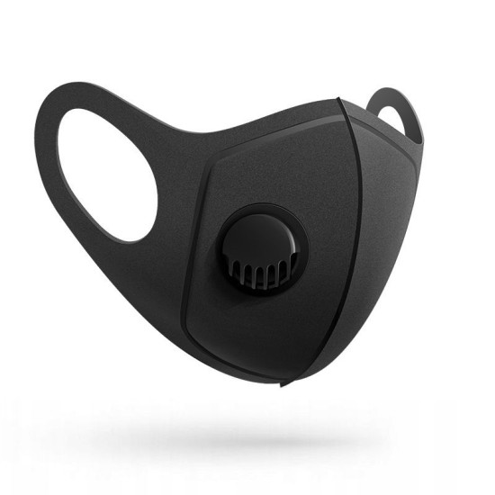 FDTwelve E1 Vairākas reizes lietojama auduma Sejas Maska ar oglekļa filtru - Melna (stiprinās aiz ausīm) - (Protective face mask)