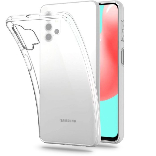 Tech-Protect FlexAir Series Back Case priekš Samsung Galaxy A32 4G A325 - Caurspīdīgs - silikona aizmugures apvalks / bampers-vāciņš