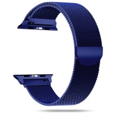 Tech-Protect Magnetic Milanese Metal Watch Band priekš Apple Watch 42 / 44 / 45 / 46mm / Ultra 49 mm - Zils - siksniņa viedpulksteņiem no nerūsējoša tērauda ar magnētu