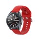22mm Tech-Protect Icon Series Silicone Watchband Strap - Sarkans - silikona siksniņas (jostas) priekš pulksteņiem