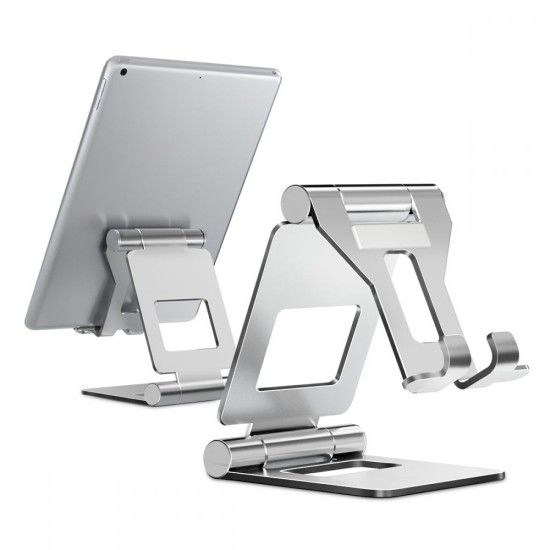 Tech-Protect Z10 Universal Stand Holder for Phone / Tablet 12 inch - Sudrabains - Universāls galda stends / turētājs telefonam / planšetdatoram
