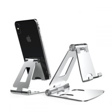 Tech-Protect Z16 Universal Stand Holder for Phone 8.5 inch - Sudrabains - Universāls galda stends / turētājs telefonam