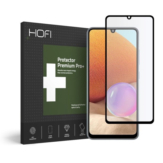 Hofi Premium Pro+ 9H Full Glue Tempered Glass Screen Protector priekš Samsung Galaxy A32 4G A325 - Ekrāna Aizsargstikls / Bruņota Stikla Aizsargplēve