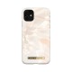 iDeal of Sweden Fashion SS21 Back Case priekš Apple iPhone 11 - Rose Pearl Marble - plastikāta aizmugures apvalks ar iebūvētu metālisku plāksni / bampers-vāciņš