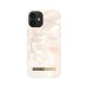 iDeal of Sweden Fashion SS21 Back Case priekš Apple iPhone 12 mini - Rose Pearl Marble - plastikāta aizmugures apvalks ar iebūvētu metālisku plāksni / bampers-vāciņš