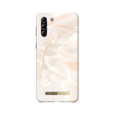 iDeal of Sweden Fashion SS21 Back Case priekš Samsung Galaxy S21 Plus G996 - Rose Pearl Marble - plastikāta aizmugures apvalks ar iebūvētu metālisku plāksni / bampers-vāciņš