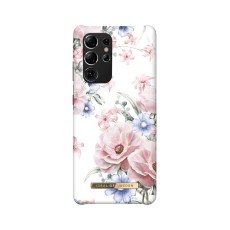 iDeal of Sweden Fashion CS17 Back Case priekš Samsung Galaxy S21 Ultra G998 - Floral Romance - plastikāta aizmugures apvalks ar iebūvētu metālisku plāksni / bampers-vāciņš