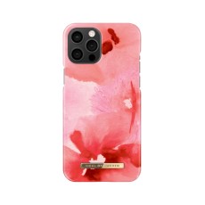 iDeal of Sweden Fashion SS21 Back Case priekš Apple iPhone 12 Pro Max - Coral Blush Floral - plastikāta aizmugures apvalks ar iebūvētu metālisku plāksni / bampers-vāciņš