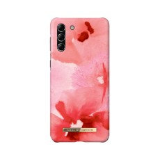 iDeal of Sweden Fashion SS21 Back Case priekš Samsung Galaxy S21 Plus G996 - Coral Blush Floral - plastikāta aizmugures apvalks ar iebūvētu metālisku plāksni / bampers-vāciņš