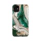 iDeal of Sweden Fashion AW18 Back Case priekš Apple iPhone 11 - Golden Jade Marble - plastikāta aizmugures apvalks ar iebūvētu metālisku plāksni / bampers-vāciņš