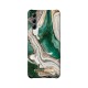 iDeal of Sweden Fashion AW18 Back Case priekš Samsung Galaxy S21 G991 - Golden Jade Marble - plastikāta aizmugures apvalks ar iebūvētu metālisku plāksni / bampers-vāciņš