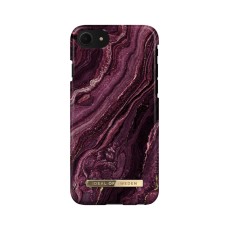 iDeal of Sweden Fashion AW20 Back Case priekš Apple iPhone 7 / 8 / SE2 (2020) / SE3 (2022) - Golden Plum - plastikāta aizmugures apvalks ar iebūvētu metālisku plāksni / bampers-vāciņš